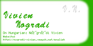 vivien nogradi business card